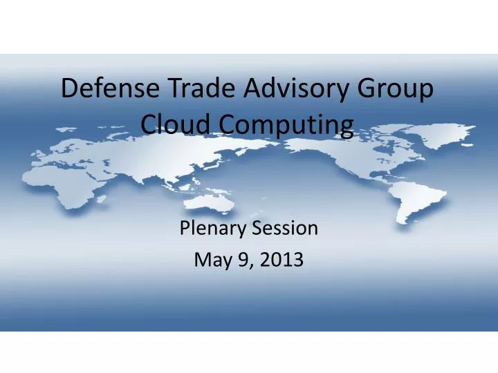 defense trade advisory group cloud computing
