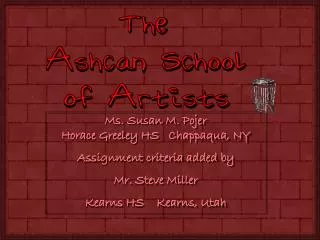 The Ashcan School of Artists