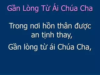 g n l ng t i ch a cha