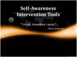 Self-Awareness Intervention Tools - slide 1
