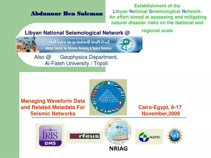 libyan national seismological network @