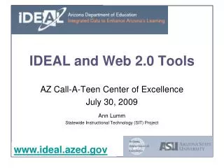 IDEAL and Web 2.0 Tools
