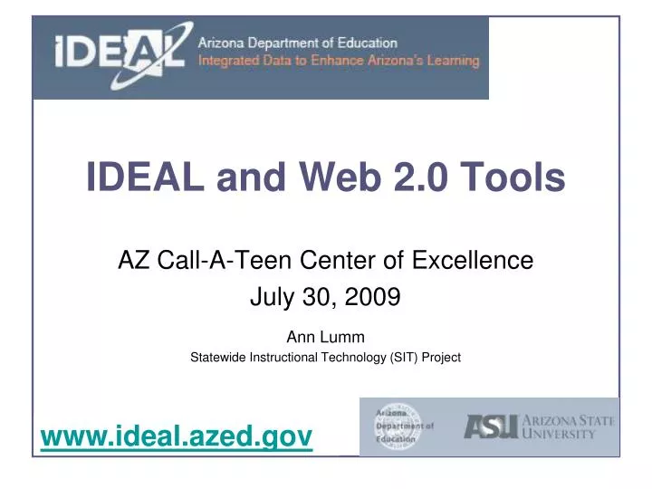 ideal and web 2 0 tools