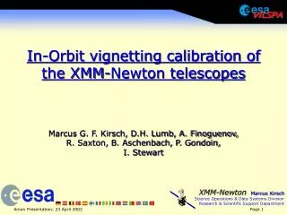 In-Orbit vignetting calibration of the XMM-Newton telescopes