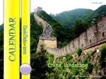 CALENDAR - slide 1
