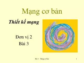 m ng c b n