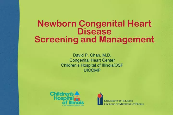 newborn congenital heart disease screening and management
