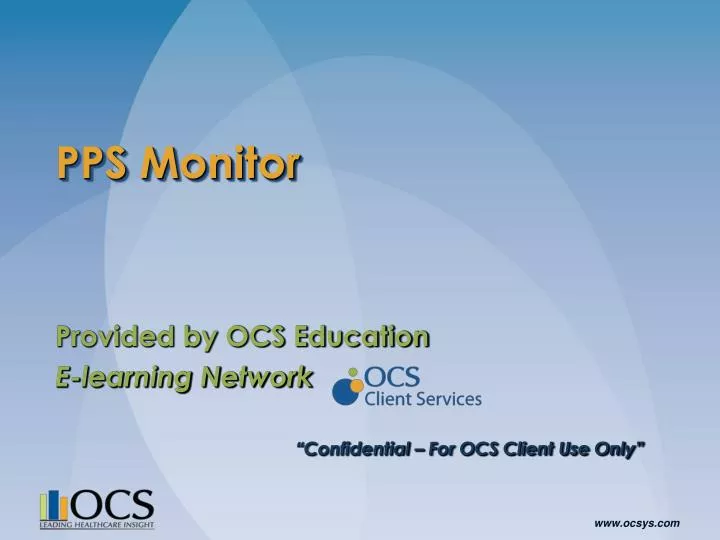 pps monitor