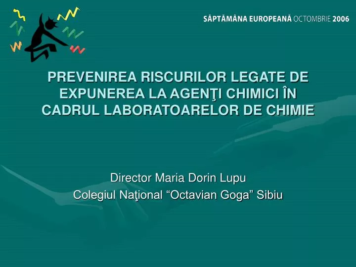 prevenirea riscurilor legate de expunerea la agen i chimici n cadrul laboratoarelor de chimie