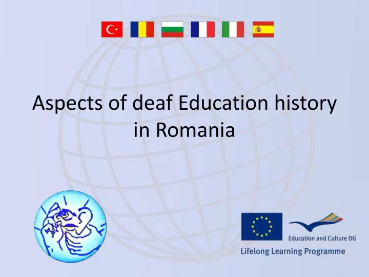 aspects of deaf education history in romania