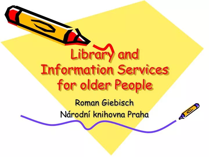 library and information services for older people