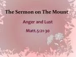 The Sermon on The Mount - slide 1