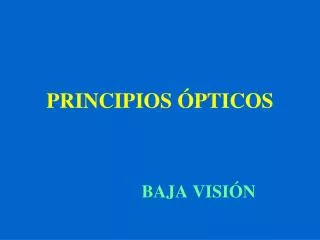principios pticos