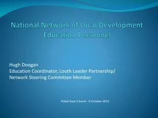 National Network of Local Development Education Personnel