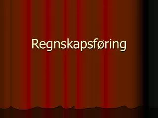 regnskapsf ring