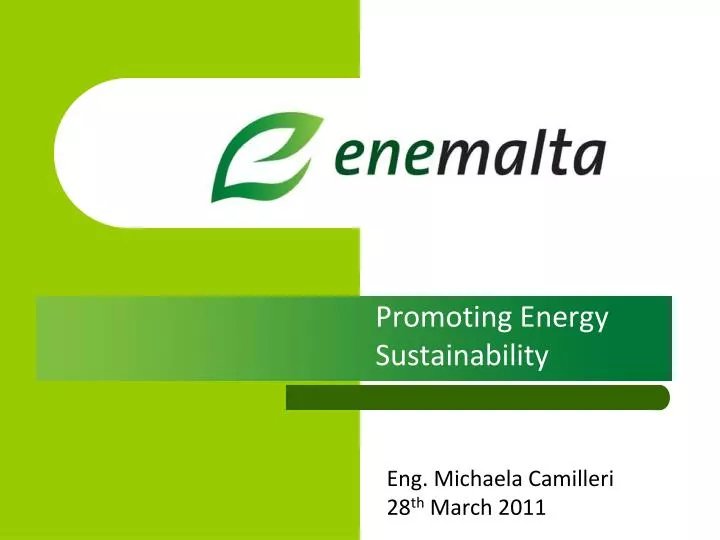 promoting energy sustainability