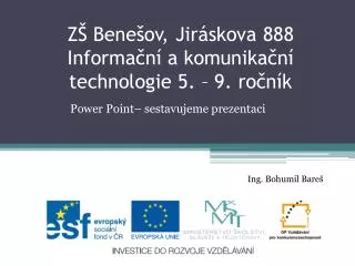 power point sestavujeme prezentaci
