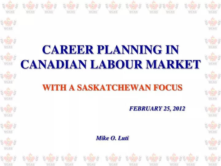 career planning in canadian labour market