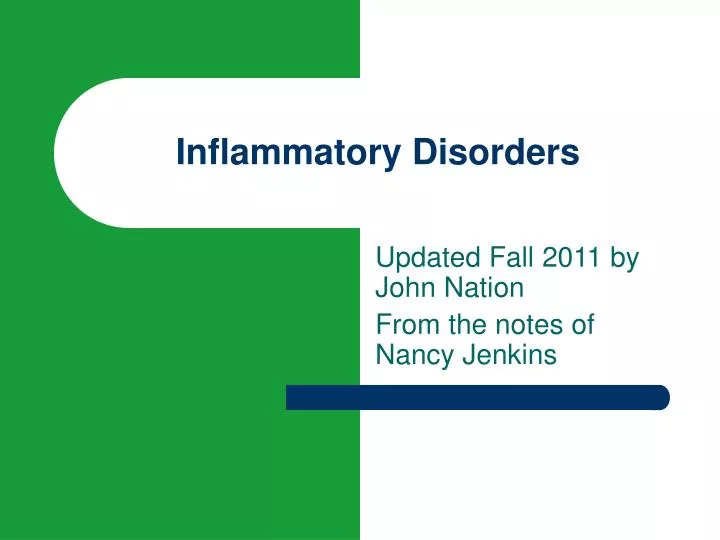 inflammatory disorders