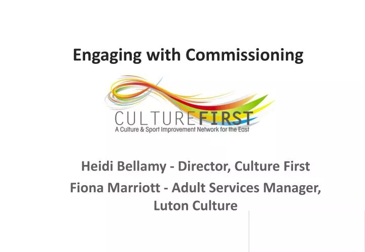 engaging with commissioning