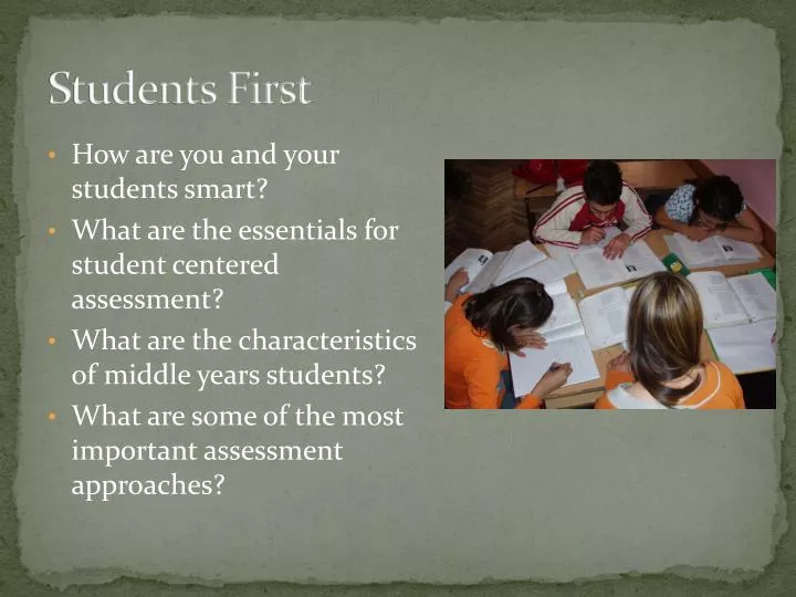 students first