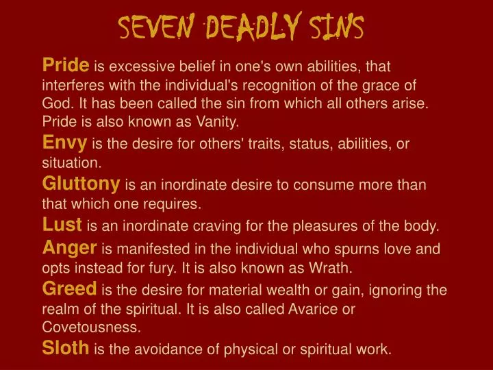 Seven Sins of Agile Series