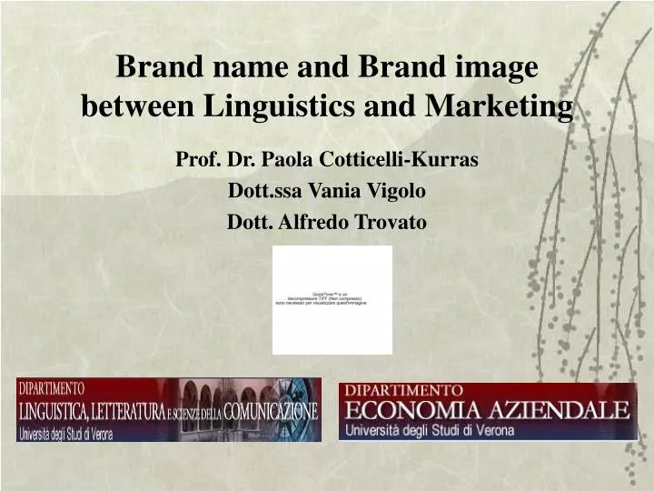 brand name and brand image between linguistics and marketing