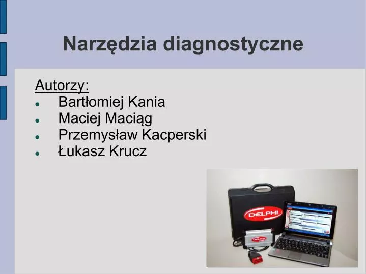 narz dzia diagnostyczne