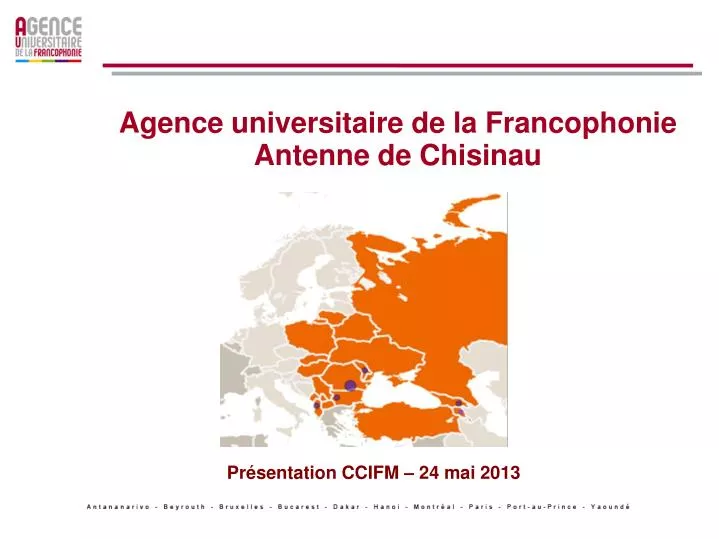 agence universitaire de la francophonie antenne de chisinau