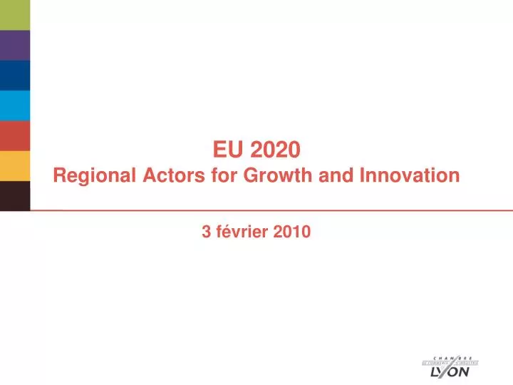 eu 2020 regional actors for growth and innovation