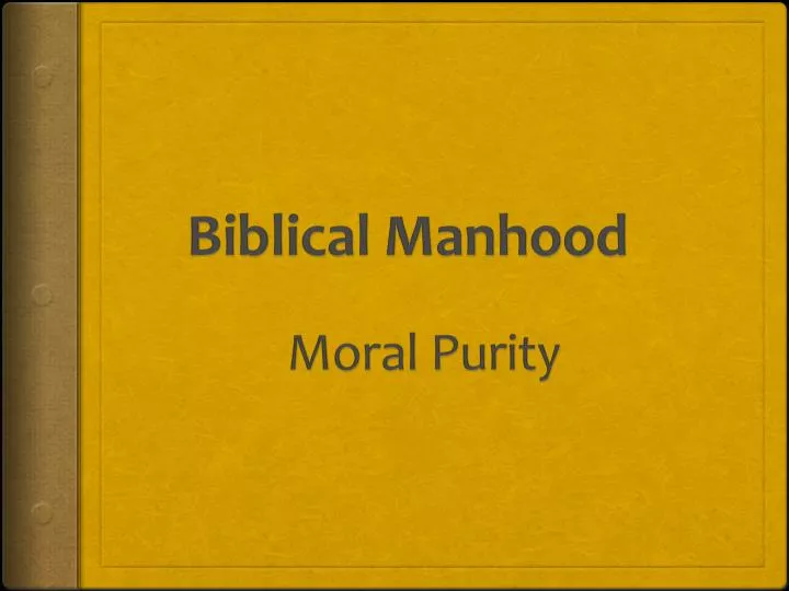 biblical manhood