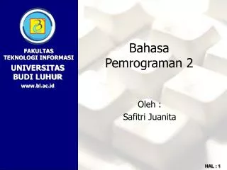 bahasa pemrograman 2