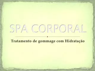 spa corporal
