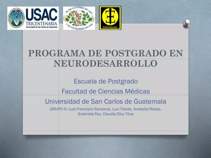 programa de postgrado en neurodesarrollo