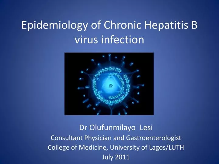 epidemiology of chronic hepatitis b virus infection