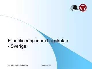 e publicering inom h gskolan sverige