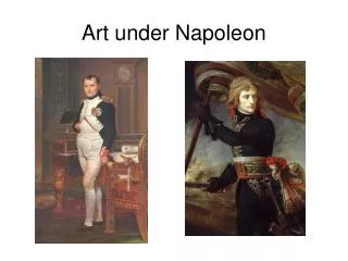 Art under Napoleon