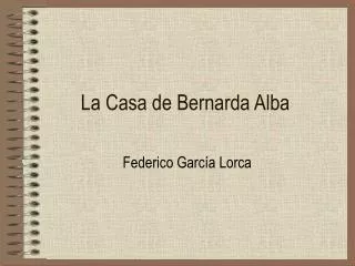 la casa de bernarda alba