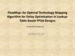 FlowMap: A Groundbreaking Algorithm for Delay Optimisation in FPGA Design - slide 1