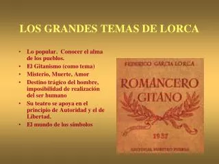 los grandes temas de lorca