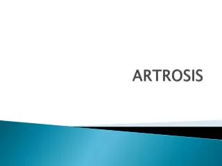artrosis