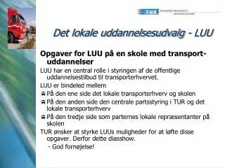 det lokale uddannelsesudvalg luu