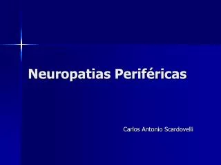 neuropatias perif ricas