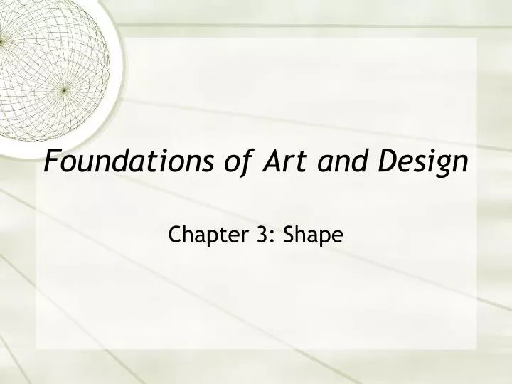 foundations of art and design