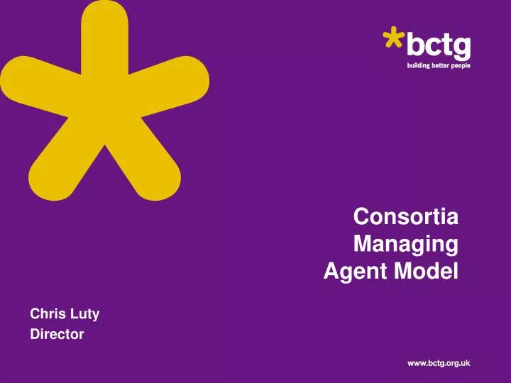 consortia managing agent model