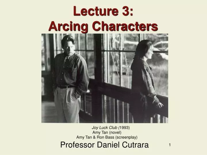 lecture 3 arcing characters
