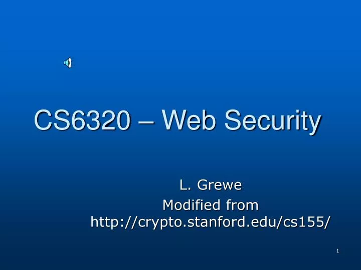 cs6320 web security