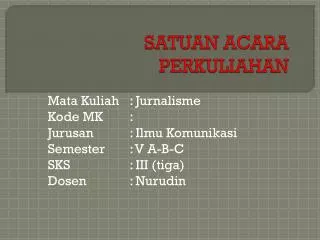 satuan acara perkuliahan