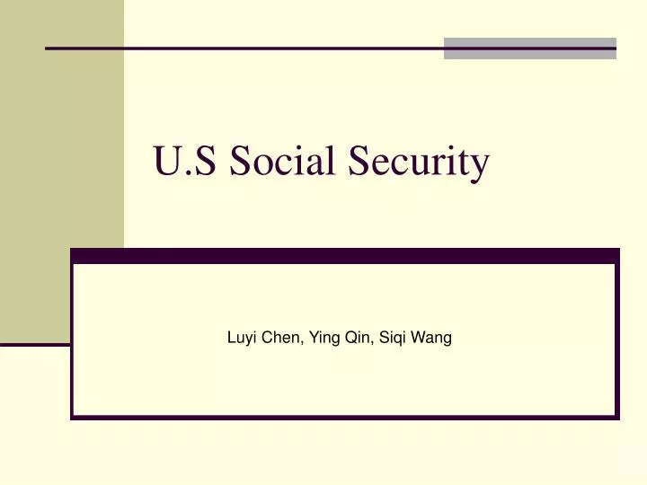 u s social security