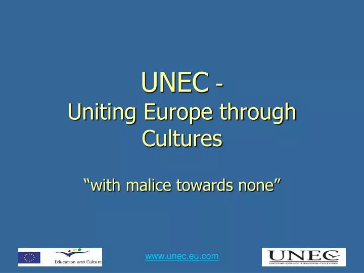 unec uniting europe through cultures